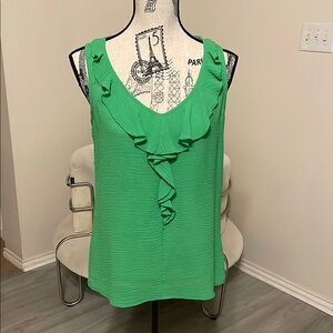 Spense Ruffled Sleeveless Top
